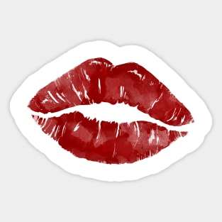 Lipstick Lip Print Sticker